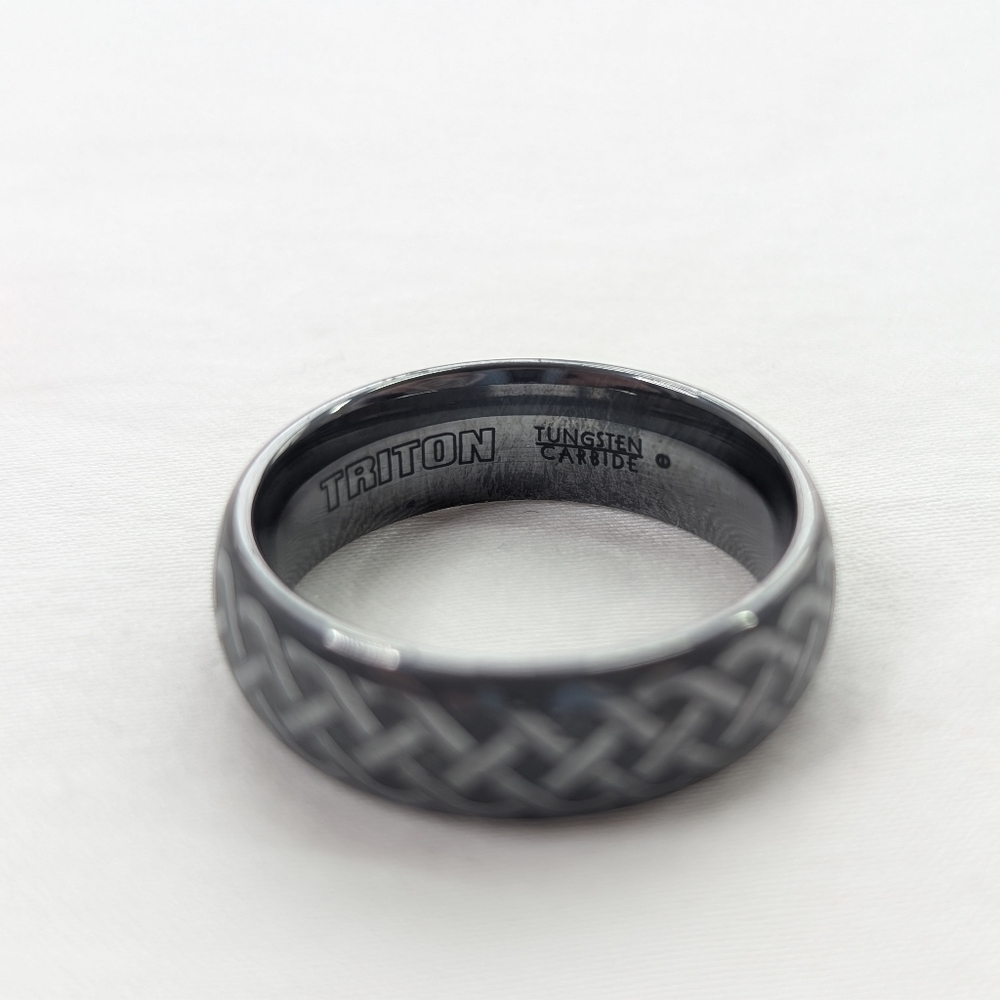 Triton Celtic Knot Tungsten Men's Wedding Band Ring Size 10 - Picture 4 of 7